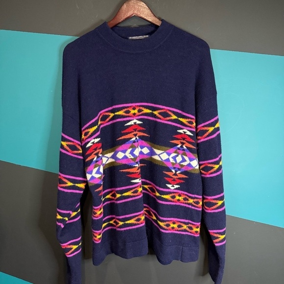 Tommy Hilfiger Other - Vintage Tommy Hilfiger Classic Surplus Style Lambs Wool Aztec Medium Rare